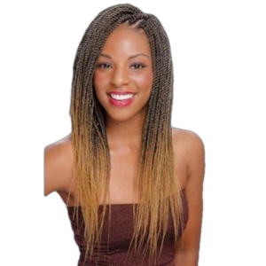 EZBRAID 4X Pre-Stretched Braiding Hair – 26” – Black to Blonde Ombre – New